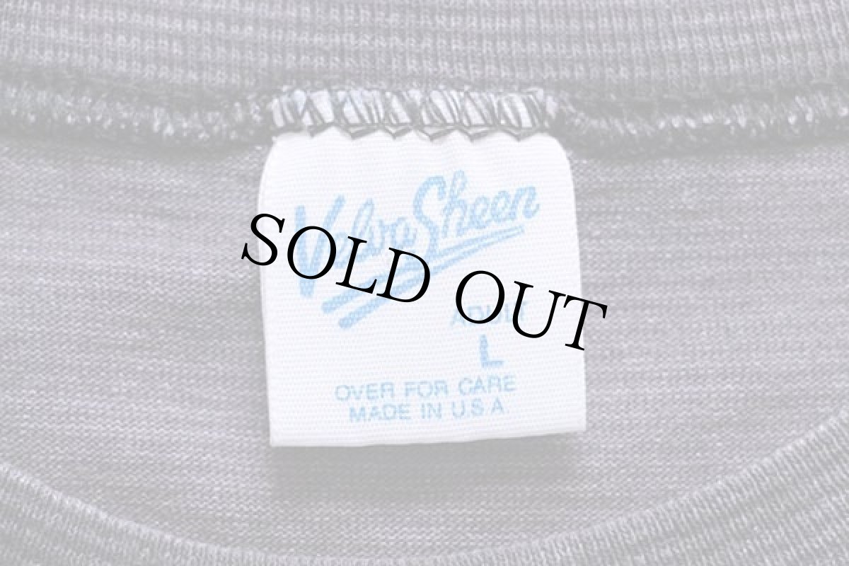 画像4: 90s USA製 Velva Sheen ミッキー マウス ボーダー Tシャツ グレー L (4)