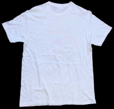 画像3: 80s USA製 Hanes ミッキー&ミニー マウス BASTRINGUE 蛍光 染み込みプリント コットンTシャツ 白 L (3)