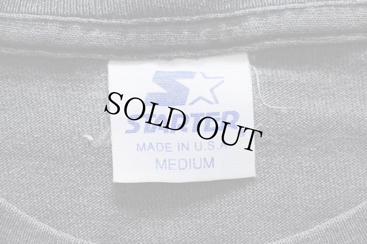 画像4: 90s USA製 STARTERスターター NBA CHICAGO BULLS シカゴ ブルズ グラフィティ コットンTシャツ 黒 フェード M (4)