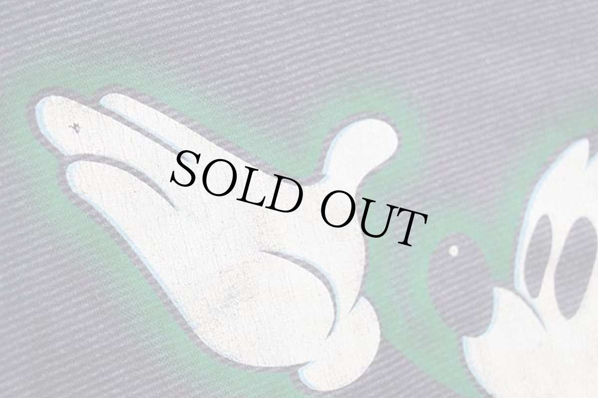 画像6: 90s USA製 Velva Sheen ミッキー マウス ボーダー Tシャツ グレー L (6)