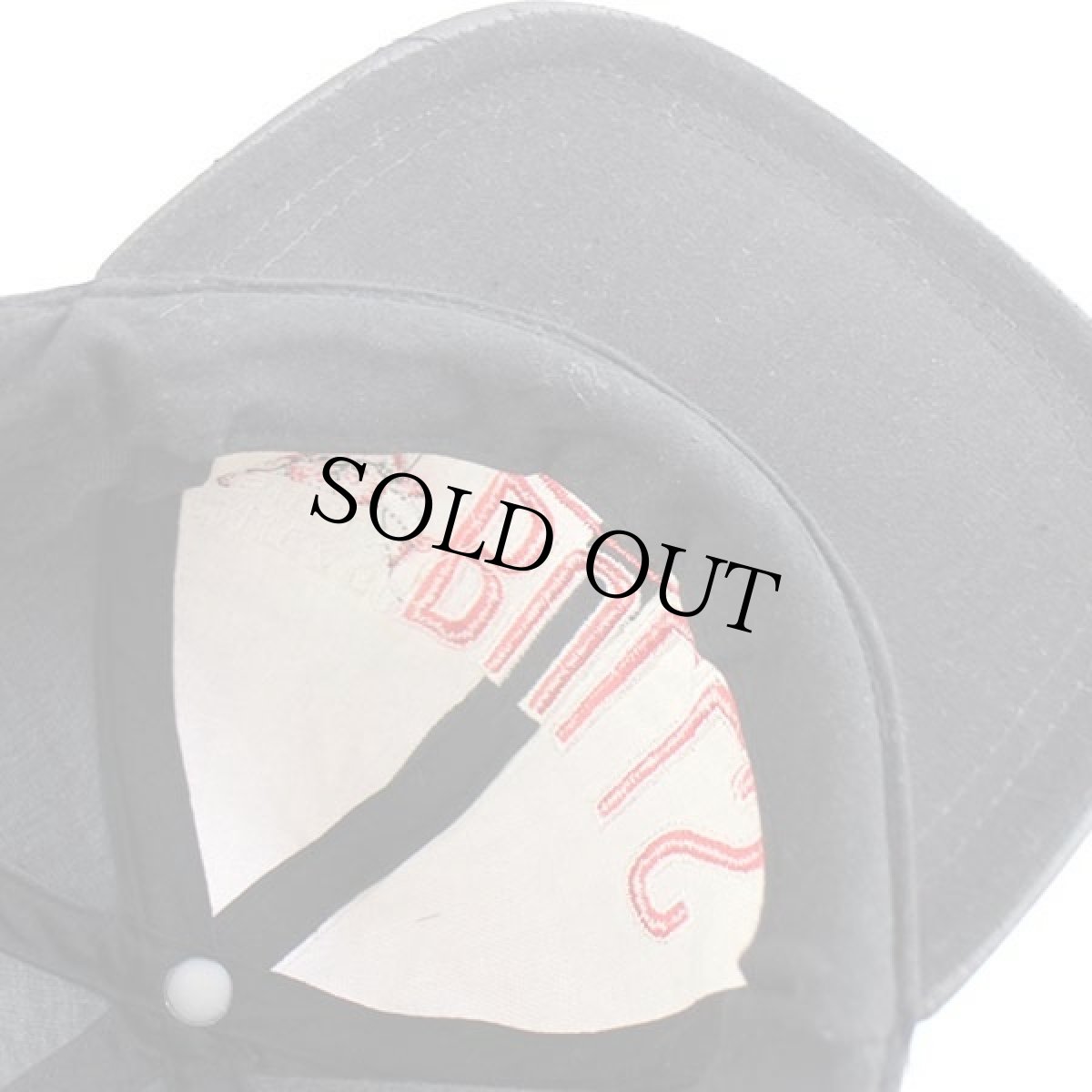 画像6: 90s NBA CHICAGO BULLS シカゴ ブルズ ロゴ刺繍 キャップ 黒 (6)