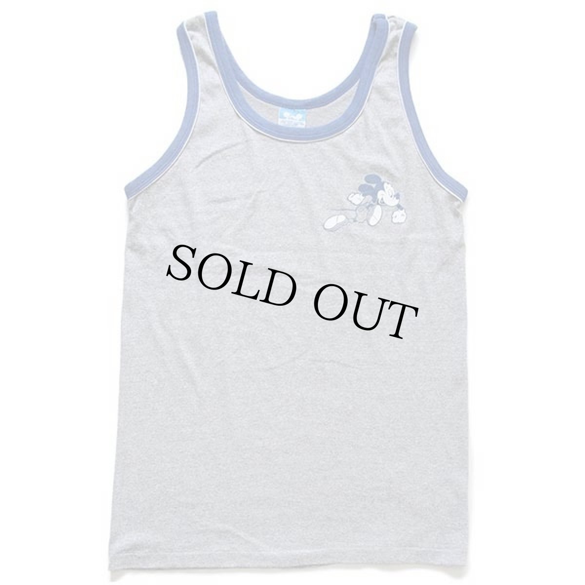 画像2: 80s USA製 Disneyディズニー ミッキー マウス タンクトップ 杢グレー (2)