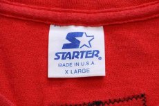 画像4: 90s USA製 STARTERスターター METALL-X NBA CHICAGO BULLS シカゴ ブルズ コットンTシャツ 赤 XL (4)