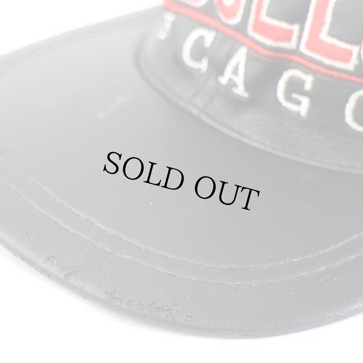 画像7: 90s NBA CHICAGO BULLS シカゴ ブルズ ロゴ刺繍 キャップ 黒 (7)