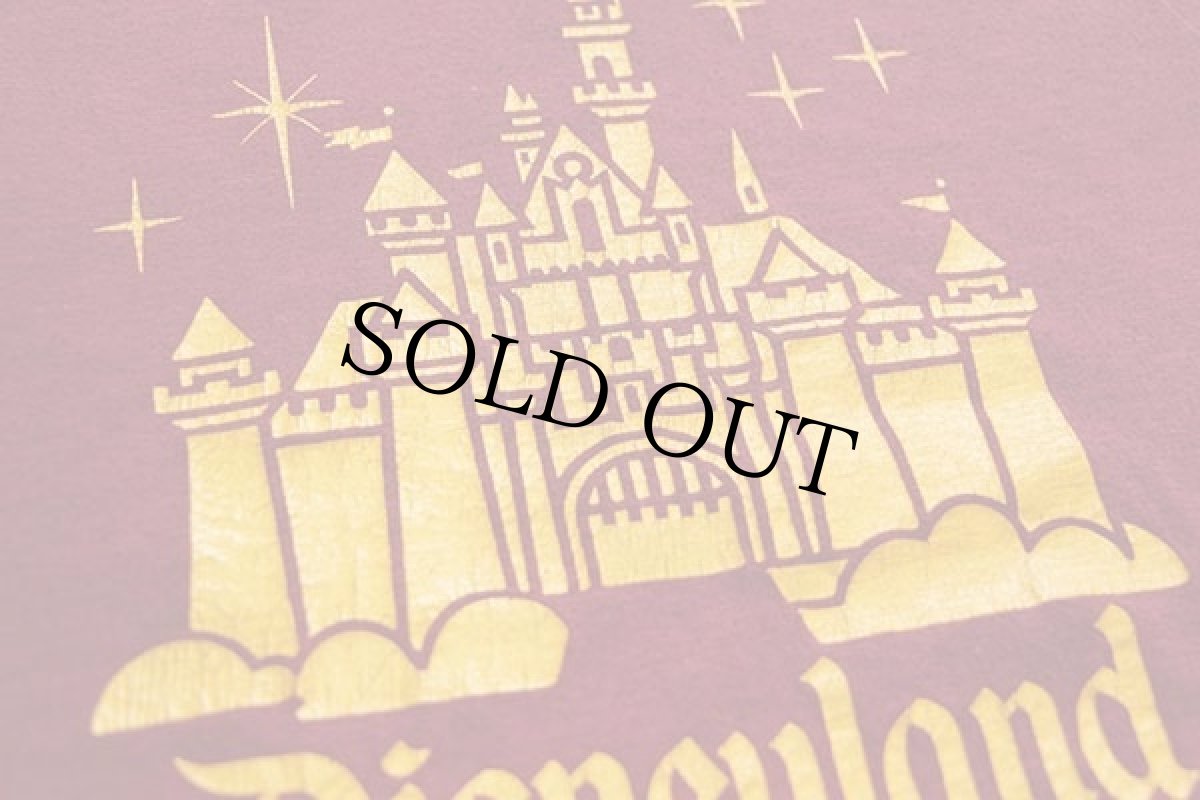 画像5: 80s USA製 Disneyディズニー Disneylandディズニーランド シンデレラ城 Tシャツ バーガンディ M (5)