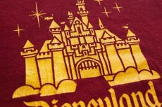 画像5: 80s USA製 Disneyディズニー Disneylandディズニーランド シンデレラ城 Tシャツ バーガンディ M (5)