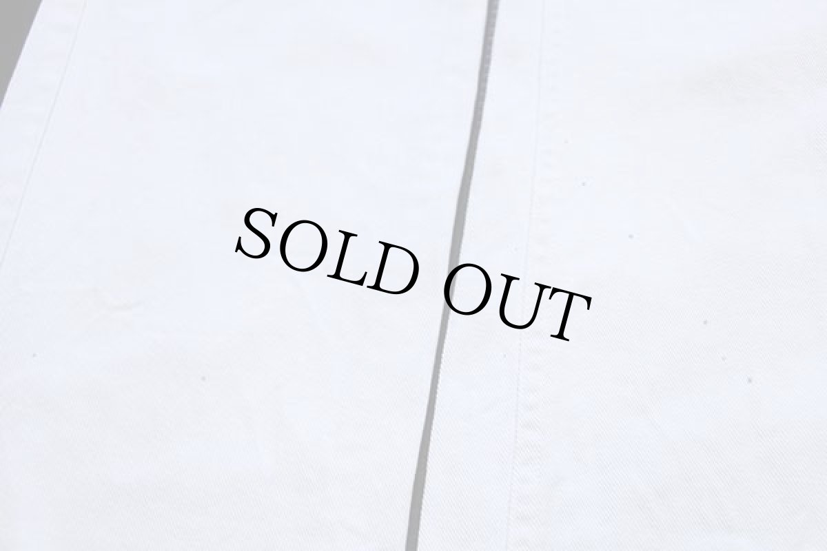 画像7: 70s Levi'sリーバイス フレア ホワイト デニム セーラーパンツ カスタム w30★ユーロ (7)