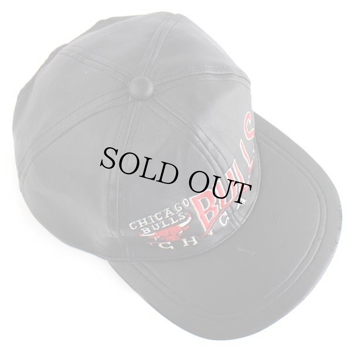 画像3: 90s NBA CHICAGO BULLS シカゴ ブルズ ロゴ刺繍 キャップ 黒 (3)