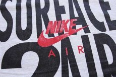 画像6: 90s USA製 NIKEナイキ AIR JORDAN エア ジョーダン SURFACE 2AIR 両面プリント コットンTシャツ 杢ライトグレー XL (6)