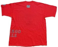 画像3: 90s USA製 STARTERスターター METALL-X NBA CHICAGO BULLS シカゴ ブルズ コットンTシャツ 赤 XL (3)