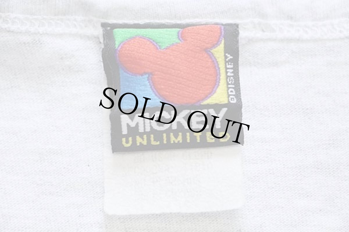 画像4: 90s USA製 Disneyディズニー ミッキー マウス コットン タンクトップ 杢ライトグレー (4)