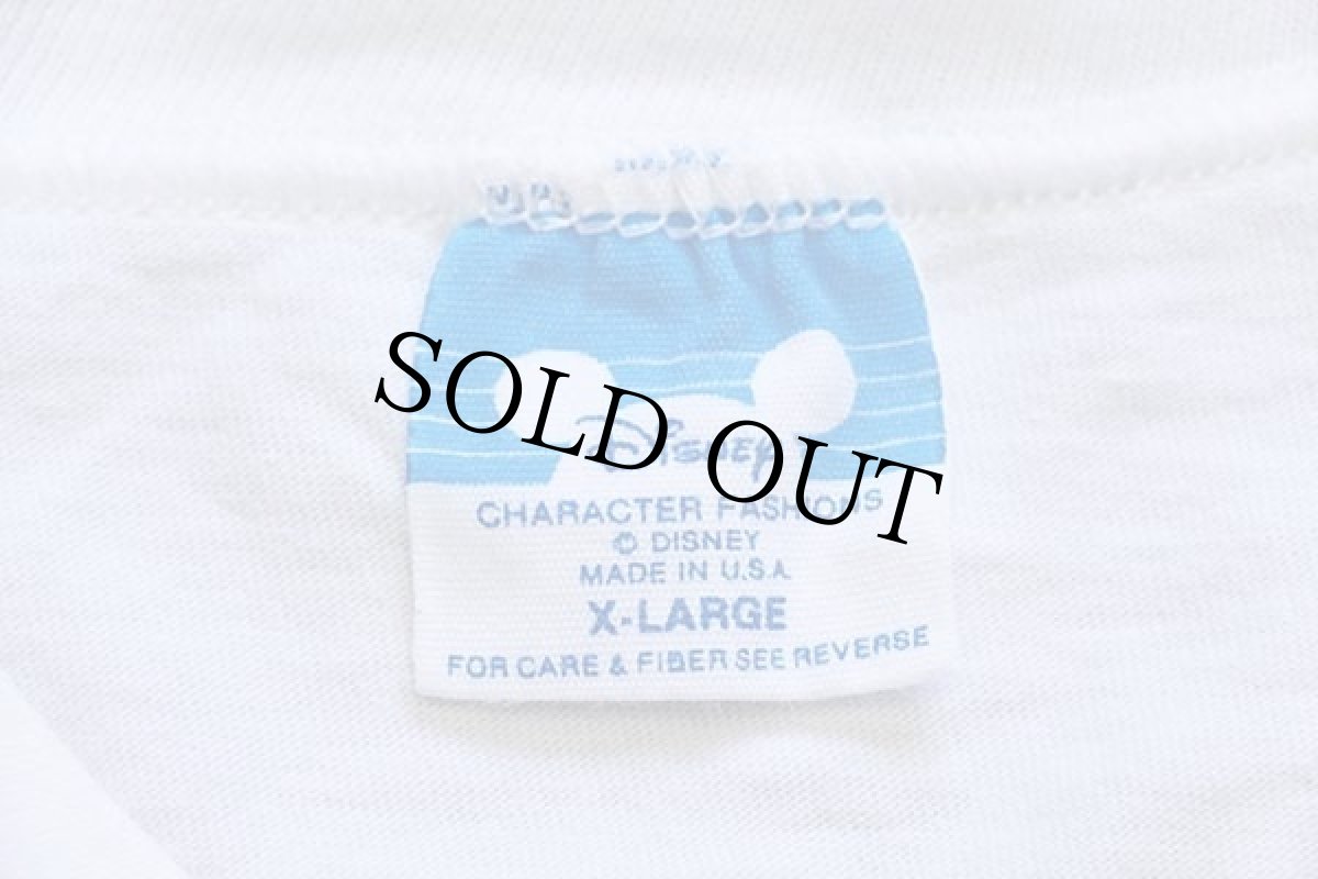画像4: 80s USA製 Disneyディズニー ミニー マウス コットンTシャツ 白 (4)