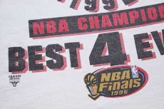 画像5: 90s NBA CHAMPIONS CHICAGO BULLS シカゴ ブルズ コットンTシャツ 白 L (5)