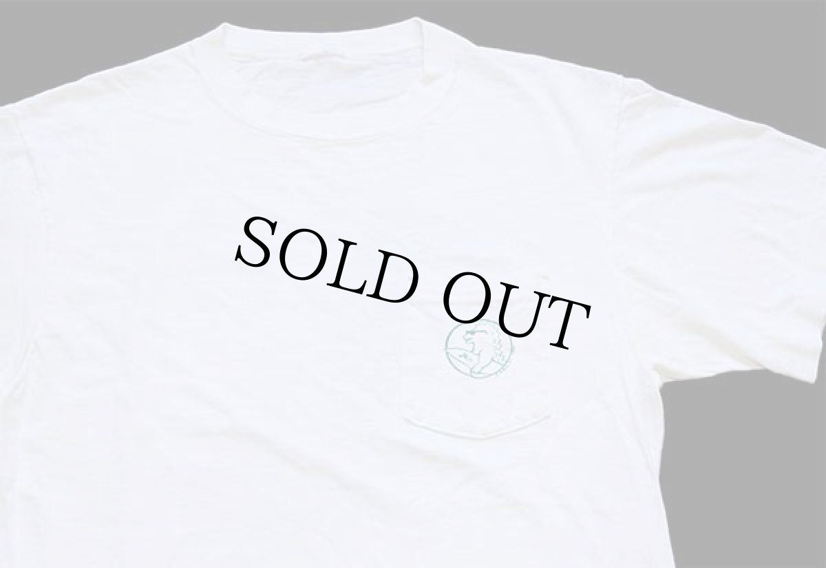 画像3: 80s Hobie SURF MONSTER EXPRESS コットン ポケットTシャツ 白 (3)