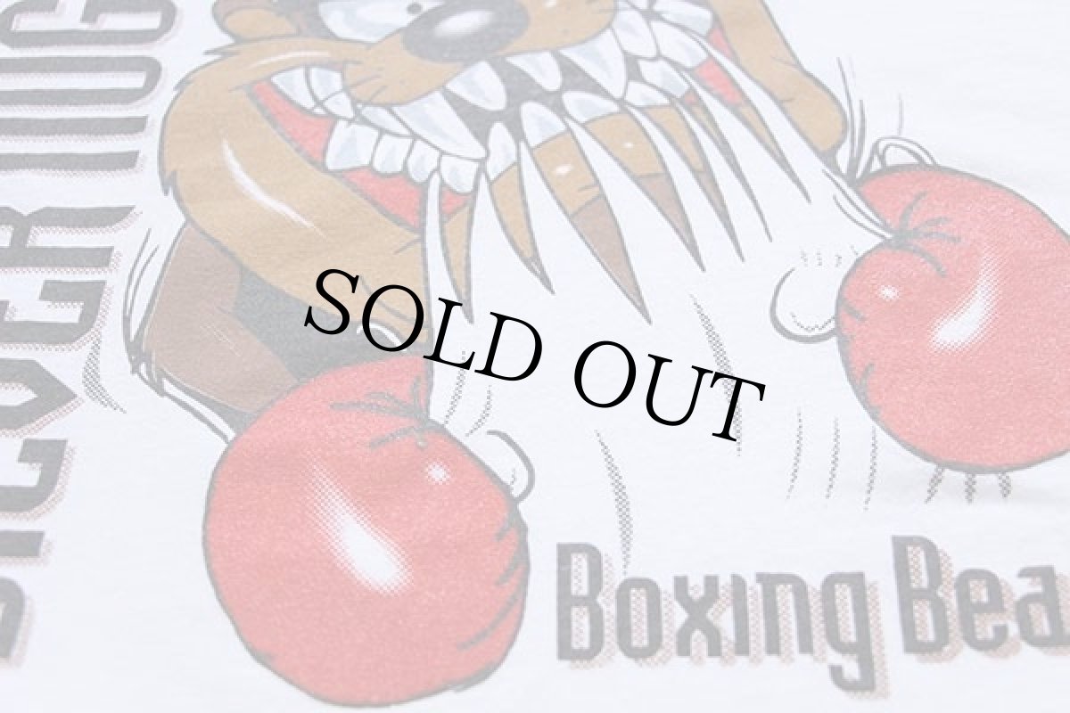 画像5: 90s USA製 SILVER NUGGET Boxing Beast タズマニアンデビル Tシャツ 白 2X★特大 (5)