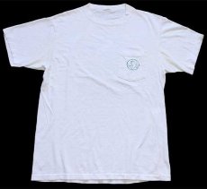 画像2: 80s Hobie SURF MONSTER EXPRESS コットン ポケットTシャツ 白 (2)