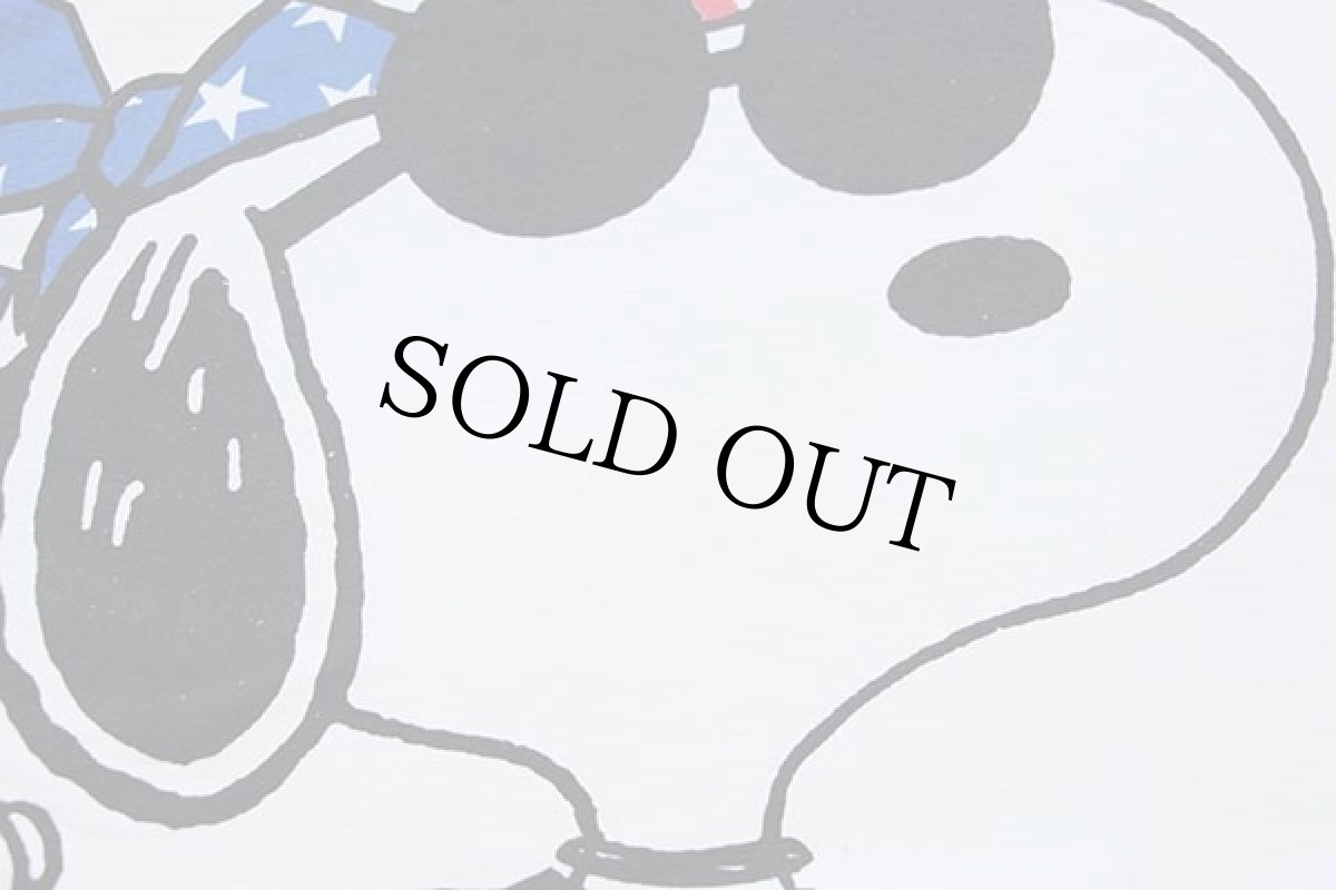 画像6: 90s スヌーピー ウッドストック JOE COOL 染み込みプリント コットンTシャツ ボロ 白 XL (6)