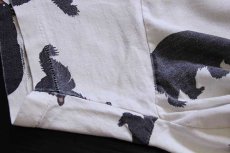 画像7: 90s カナダ製 Cabela'sカベラス クマ 総柄 染み込みプリント コットンTシャツ ボロ (7)