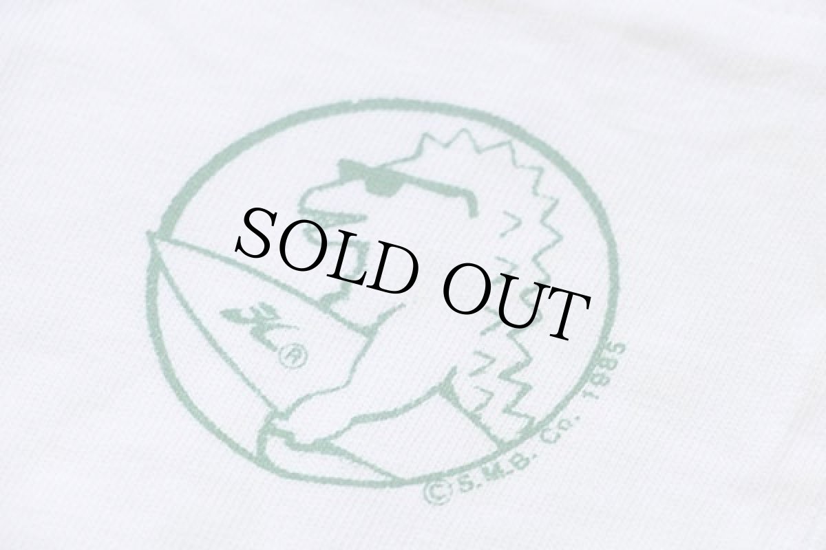 画像4: 80s Hobie SURF MONSTER EXPRESS コットン ポケットTシャツ 白 (4)