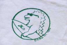 画像4: 80s Hobie SURF MONSTER EXPRESS コットン ポケットTシャツ 白 (4)