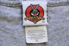 画像4: 00s Warner Bros LOONEY TUNES タズマニアンデビル ROUGH RIDER Tシャツ 杢グレー XL (4)