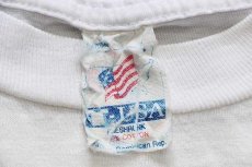 画像4: 90s MOTOR TAZS DEVILS CYCLES タズマニアンデビル 蛍光プリント コットンTシャツ 白 (4)