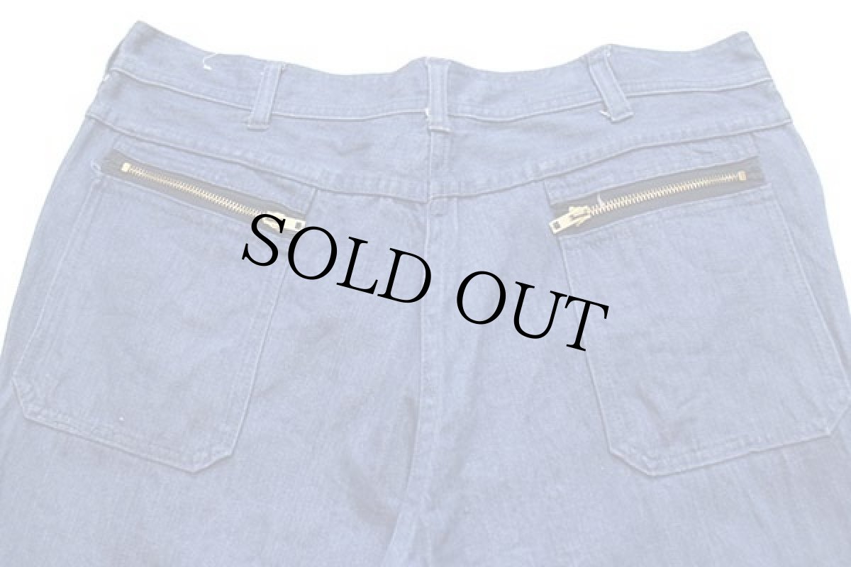 画像5: UNKNOWN ベルボトム デニムパンツ w40 L32★フレア (5)