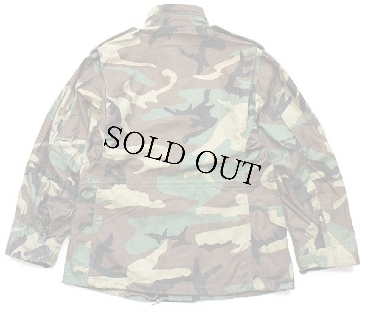 画像2: 90s 米軍 U.S.NAVY SEABEES パッチ付き ウッドランドカモ M-65 フィールドジャケット S-S★01 (2)