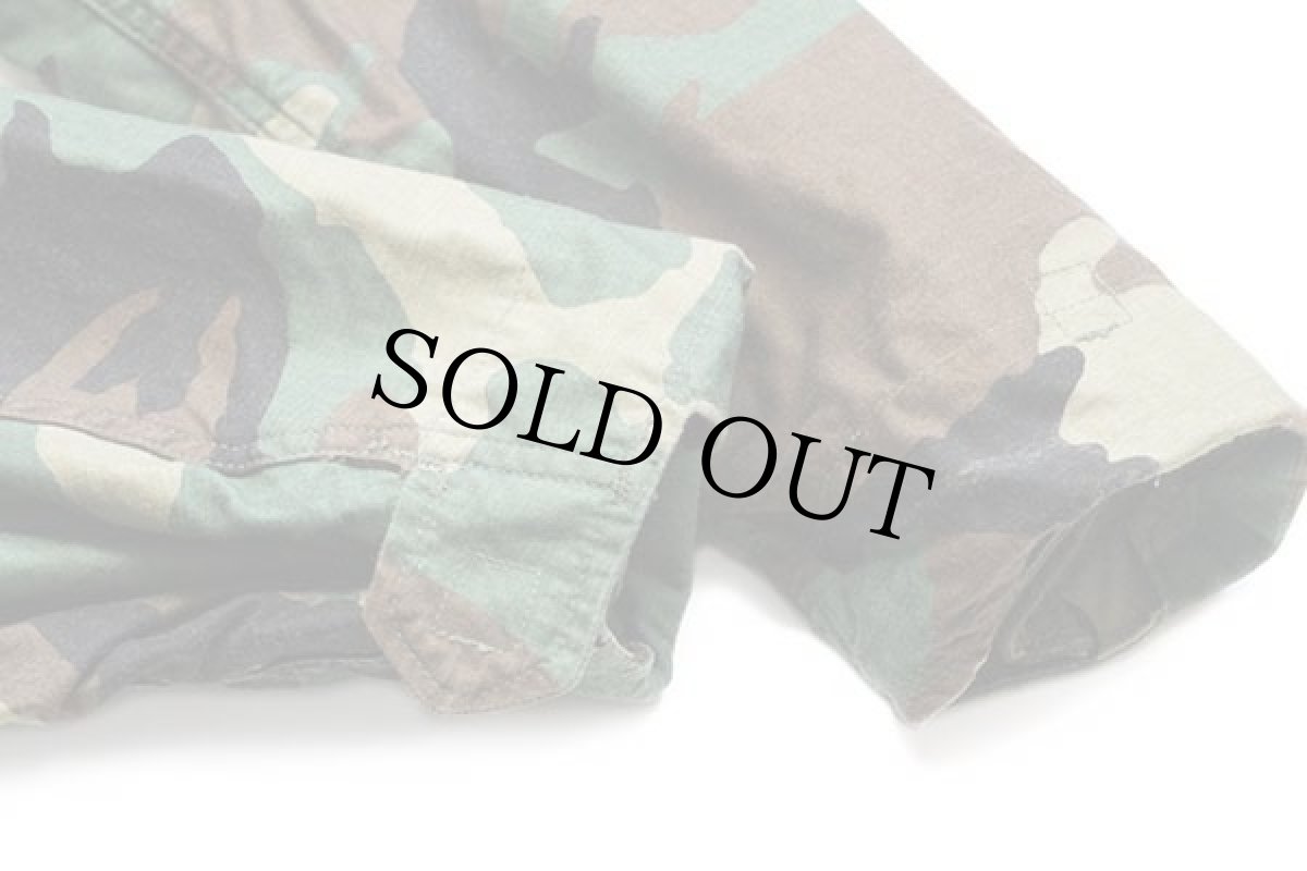 画像6: 90s 米軍 U.S.AIR FORCE パッチ付き ウッドランドカモ M-65 フィールドジャケット M-S★06 (6)