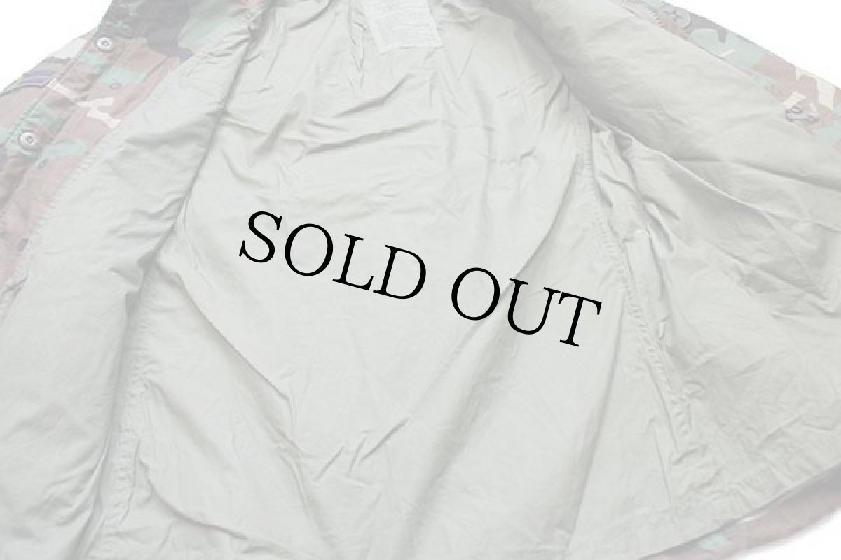 画像5: 90s 米軍 U.S.AIR FORCE パッチ付き ウッドランドカモ M-65 フィールドジャケット M-S★06 (5)