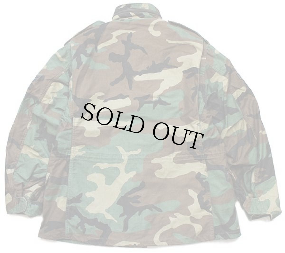 画像2: 90s 米軍 U.S.AIR FORCE パッチ付き ウッドランドカモ M-65 フィールドジャケット M-S★06 (2)