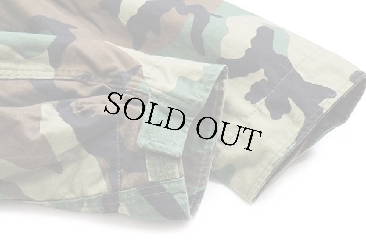 画像6: 90s 米軍 U.S.ARMY パッチ付き ウッドランドカモ M-65 フィールドジャケット M-R★05 (6)