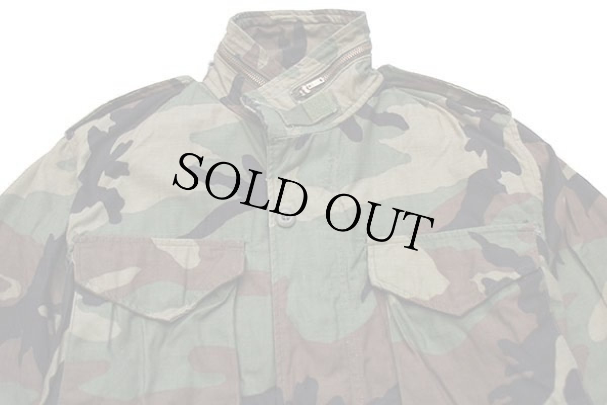 画像3: 80s 米軍 U.S.ARMY ウッドランドカモ M-65 フィールドジャケット XS-R★07 (3)