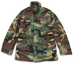 90s 米軍 U.S.ARMY ウッドランドカモ M-65 フィールドジャケット S-S