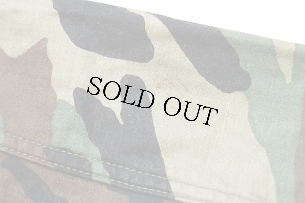 画像6: 90s 米軍 U.S.NAVY SEABEES パッチ付き ウッドランドカモ M-65 フィールドジャケット S-S★01 (6)