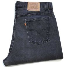 画像1: 90s USA製 Levi'sリーバイス 550 ブラック デニムパンツ w40 L32★163 (1)