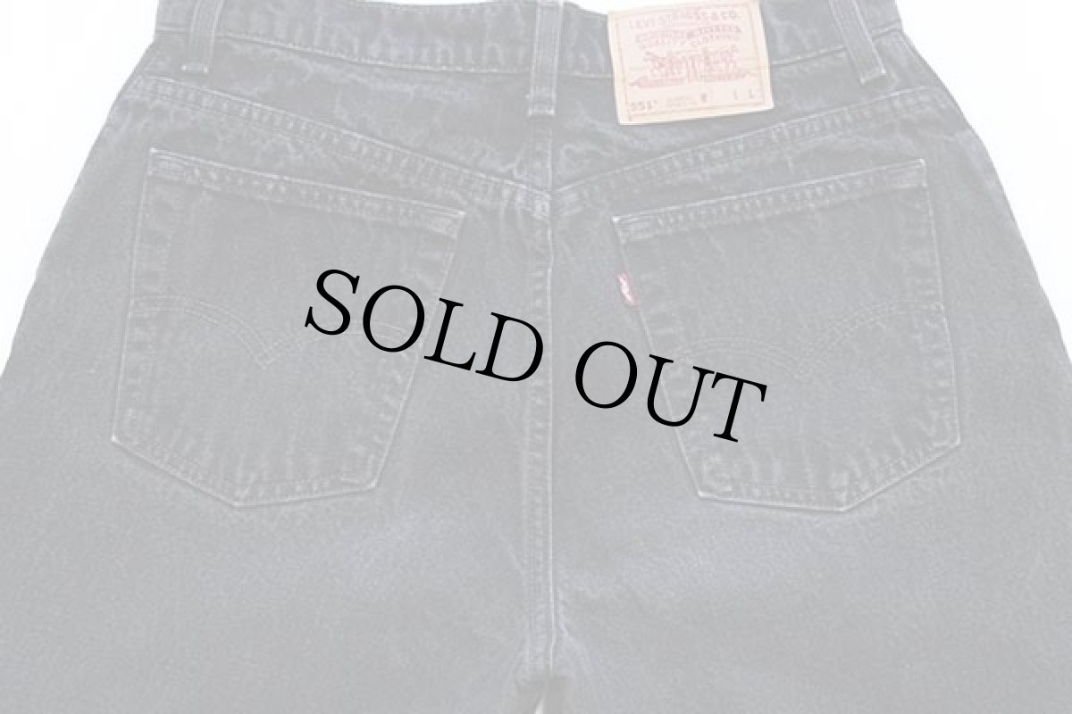 画像5: 90s USA製 Levi'sリーバイス 551 ブラック デニムパンツ 14 LONG (5)