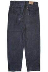 画像3: 90s USA製 Levi'sリーバイス 550 ブラック デニムパンツ w40 L32★163 (3)