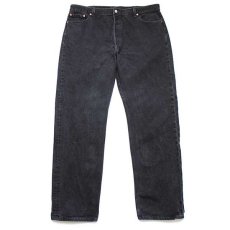 画像2: 00s メキシコ製 Levi'sリーバイス 501 ブラック デニムパンツ w42 L34★SDP2054 (2)