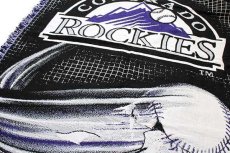 画像5: 90s USA製 MLB COLORADO ROCKIES ロッキーズ ラグ (5)