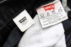 画像6: 00s メキシコ製 Levi'sリーバイス 501 ブラック デニムパンツ w42 L34★SDP2054 (6)