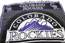 画像3: 90s USA製 MLB COLORADO ROCKIES ロッキーズ ラグ (3)