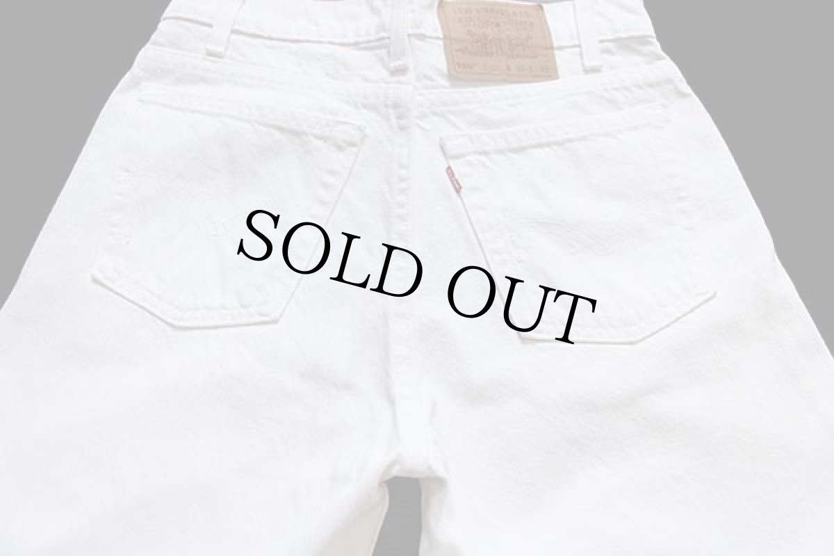 画像5: 90s USA製 Levi'sリーバイス 550 ホワイト デニムパンツ w30 L30 (5)