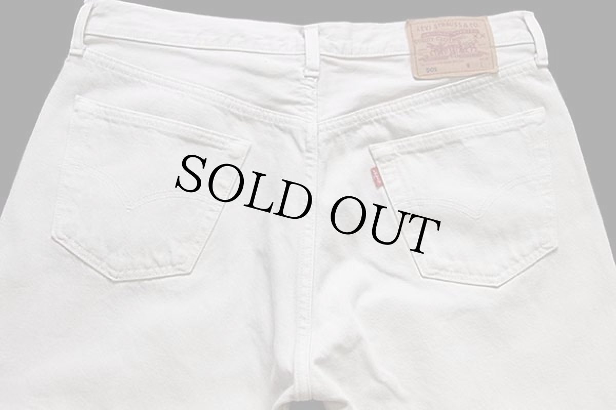 画像5: 90s スペイン製 Levi'sリーバイス 501 カラーデニムパンツ ベージュ w36 L36★ユーロ (5)