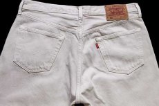 画像5: 90s スペイン製 Levi'sリーバイス 501 カラーデニムパンツ ベージュ w36 L36★ユーロ (5)