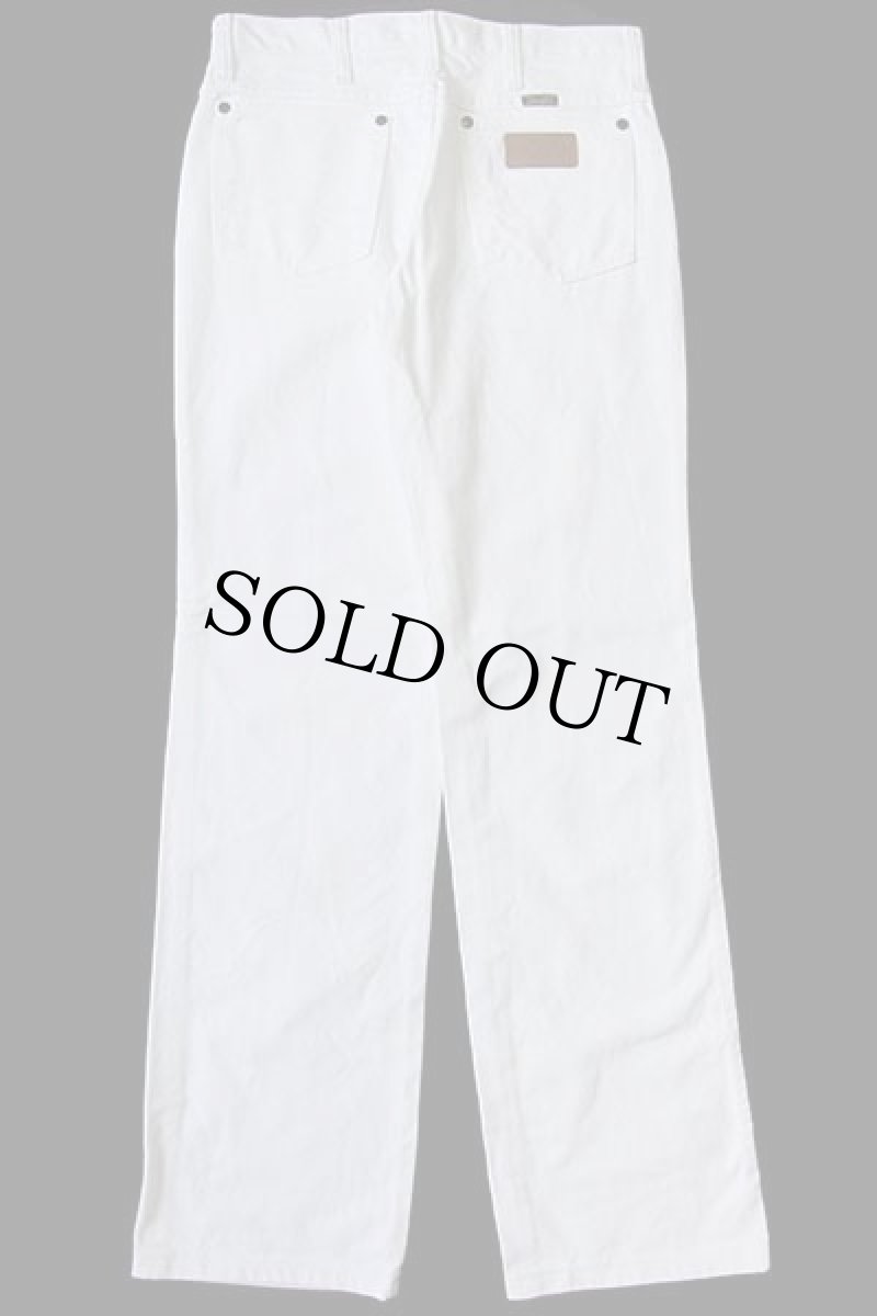 画像3: 00s メキシコ製 Wranglerラングラー 936WHI ホワイト デニムパンツ w30 L32 (3)