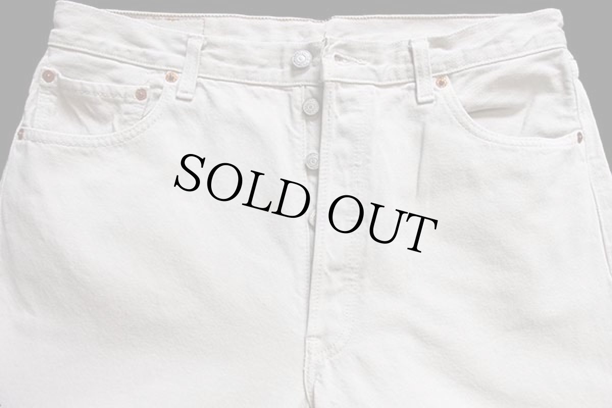 画像4: 90s スペイン製 Levi'sリーバイス 501 カラーデニムパンツ ベージュ w36 L36★ユーロ (4)