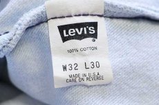 画像6: 90s USA製 Levi'sリーバイス 501 デニムパンツ アイスブルー w32 L30 (6)