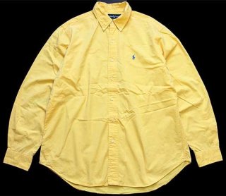 【RALPH LAUREN】希少90s~小花柄ボタンダウンシャツ　イエロー 90s Polo Ralph Lauren 