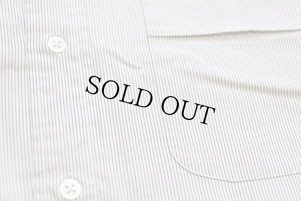 画像5: 00s ポロ ラルフローレン ピンストライプ ワイドカラー ダブルカフス クレリック コットンシャツ S (5)